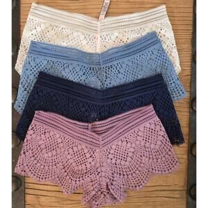 Victoria's Secret Dream Angels Lace Shortie Panty Bundle Sz XS New 4 pieces